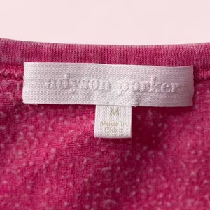 Adyson Parker Pink Stonewashed Oversized Sweatshirt Medium thumbnail 3