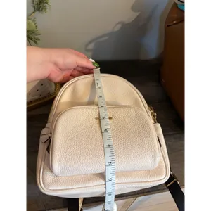 Coach Court Mini Backpack White Pebbled Leather Gold Hardware C8603 thumbnail 10