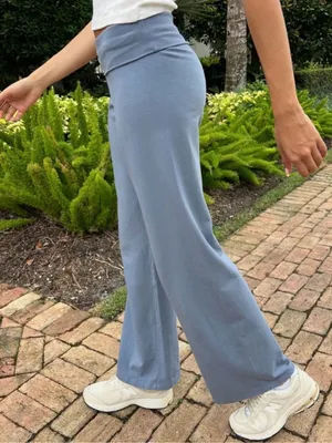 Brandy Melville Pricilla Pants | Blue Grey thumbnail 1