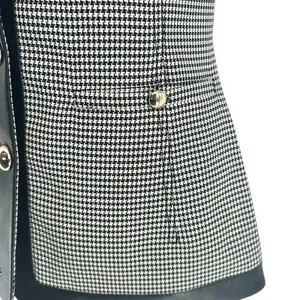 Simkhai Cressida Sleeveless Button Down Top Black White Check Size 2 NWT thumbnail 9