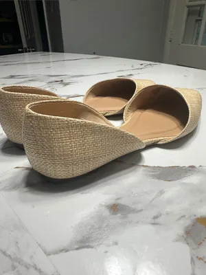 a new day Beige woven Pointed-Toe Ballet Flats. thumbnail 8