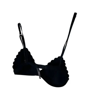 Victorias Secret Black Scallop Trim Demi Bra Size‎ m thumbnail 1