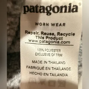 Patagonia Women's Better Sweater 1/4-Zip Fleece Pullover Jacket Light GraySmall thumbnail 4
