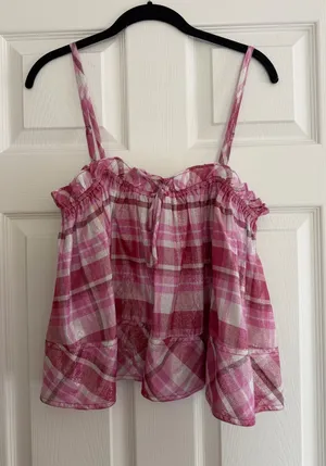 Pilcro Shine Plaid Tank thumbnail 1