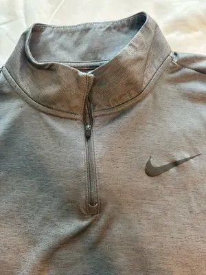 Nike Dri-Fit gray quarter zip pullover thumbnail 4