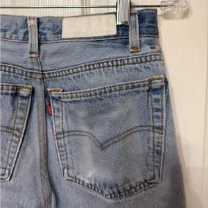 RE/DONE x LEVIS wide leg reworked jeans‎ exposed zipper size 25 thumbnail 8