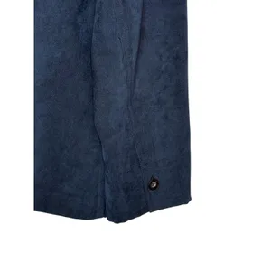 Vintage Norton‎ McNaughton Shirt Jacket Women 8 Blue Faux Suede Button Down thumbnail 7