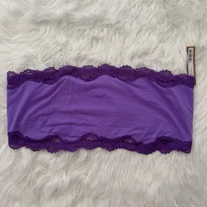 Skims Fits Everybody Lace Bandeau Ultra Violet Multi Size 2X thumbnail 2