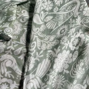 NWT Yak & Yeti Green Floral Thin Shawl Cardigan One Size thumbnail 12