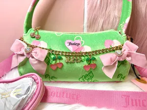 New Juicy Couture Retro Juicy Cherry Shoulder Bag with Accessories thumbnail 2