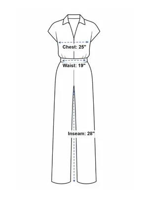 Halara V Neck Short Sleeve Side Pocket Wide Leg Flowy Waffle Jumpsuit Gray 1X thumbnail 6