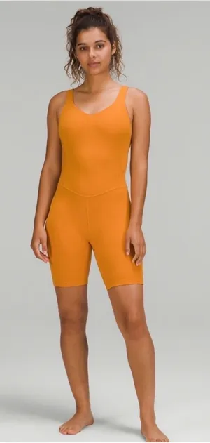 Lululemon Align Bodysuit Autumn Orange Size 4 thumbnail 1