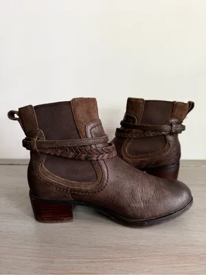 UGG Australia Krewe Motorcycle Leather Ankle Boots 29013G Brown Leather Size 7 thumbnail 6