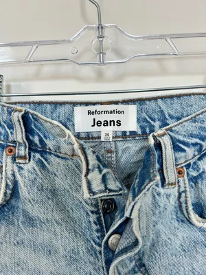 Reformation Charlene High-Rise Cuffed Jean Shorts thumbnail 6