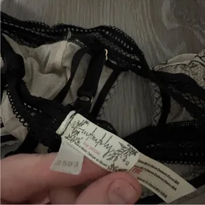 Intimately Free People Alia Cream & Black Floral Bralette‎ thumbnail 3