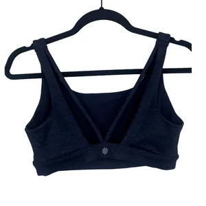 Athleta Activewear Criss Cross Spaghetti Straps Back Sports Bra S Charcoal Grey thumbnail 4