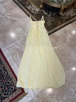 Reformation Britney Satin Yellow Dress Size 2 thumbnail 4
