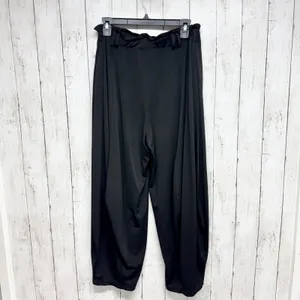Anthropologie Pants Women Size Small Black Wide Leg Pull‎ On Trousers Pockets thumbnail 6