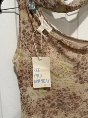 NWT See You Monday Mesh Floral Dress XS Whimsigoth Y2K thumbnail 2