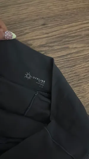 Aerie pleated Grey and white skirt thumbnail 3