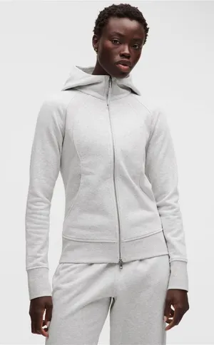 Lululemon scuba full zip heathered grey jacket  thumbnail 1