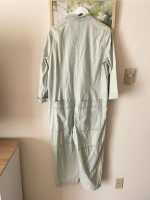 Free People We The Free Margarita Utility Jumpsuit in Light Blue Beam Size Small thumbnail 7