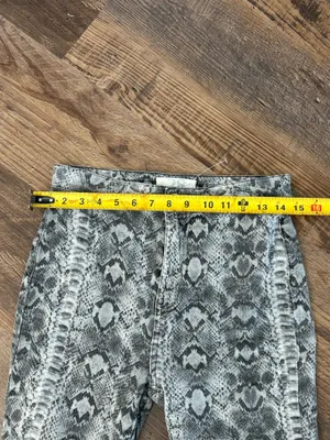 Free People Snakeskin Flare Jeans thumbnail 4