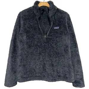 Patagonia Women's S Smolder Blue Gray Los Gatos 1/4-Zip Sherpa Fleece Pullover thumbnail 2