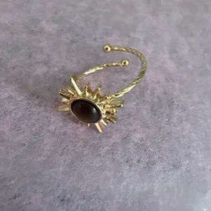 Two rings. One is adjustable, one is about a size 7.5 Gold thumbnail 4