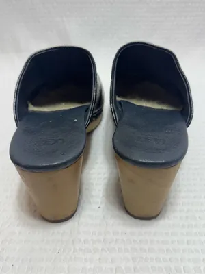 Uggs vintage Black Leather Studded Clog Heels - Women thumbnail 4