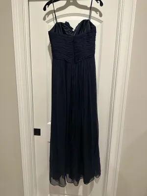 ABS by Allen Schwartz Navy Chiffon Dress thumbnail 3