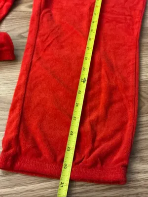 Juicy Couture Red Terry Drawstring Capri Sweatpants Size Large thumbnail 6