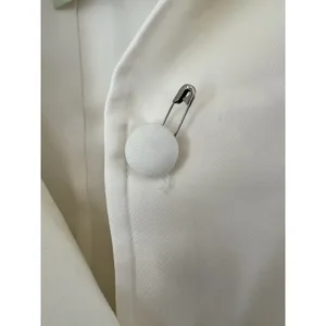 NWD Tuckernuck Cream Wool Warner Blazer Two Button Women’s Size Small thumbnail 9