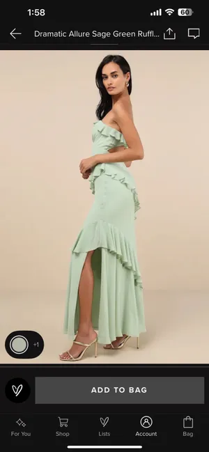 NWT Lulus Strapless Dress thumbnail 3