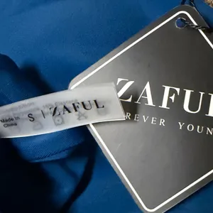 NWT Zaful Bikini Set Peacock‎ Blue Triangle Top High Cut Bottom Small thumbnail 6