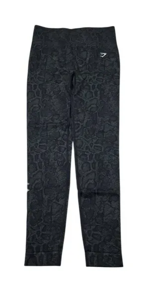 Gymshark Adapt Animal Seamless Leggings Urban Grey Black Women's Size Medium thumbnail 1