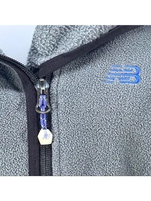 New Balance Women Fleece Jacket With Hood Size M thumbnail 9