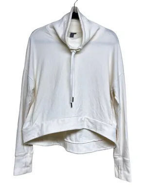 Sweaty Betty Funnel Neck Harmonise Luxe Sweatshirt‎ Cream Women’s Size Medium thumbnail 1