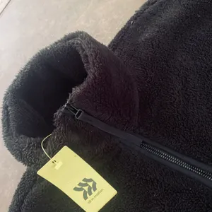 All In Motion Women's High Pile Fleece 1/2 Zip Pull Over - Black thumbnail 10