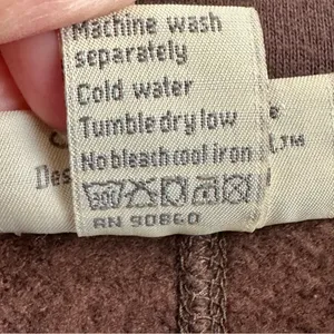 Artisans Brown Floral Embroidered Zip-Up Fleece Jacket Large Casual Cozy thumbnail 7