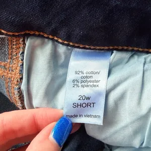 NWT! Maurices Dark Wash Mid-Rise Jegging Women’s Size 20W Short thumbnail 4