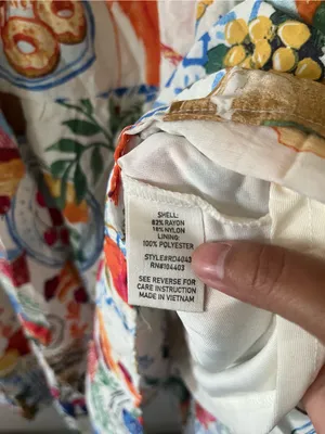 White Red Fruit Novelty Print Smocked Tiered Midi Dress Large Mediterranean thumbnail 6