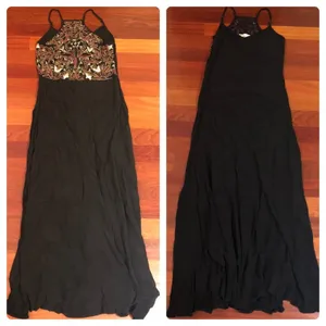 NEW Cleobella Lexington Black Maxi Dress Beaded Embroidered thumbnail 3