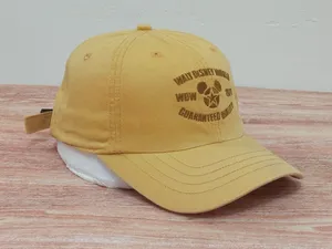 Disney Adults Unisex Hat Cap Yellow Adjustable Vintage Mickey Mouse 71 One Size thumbnail 1
