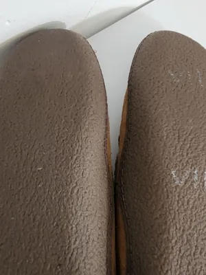 L.L.Bean Brown Suede Flannel Lined Slippers Size 7 thumbnail 9