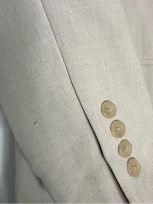 Abercrombie & Fitch Tan Blazer Single Button Tailored Small thumbnail 2