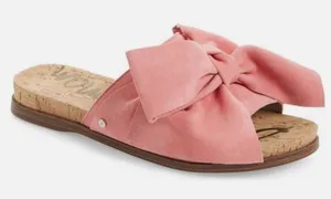 Sam Edelman Henna Pink Bow Slide Sandals Size 7 thumbnail 1