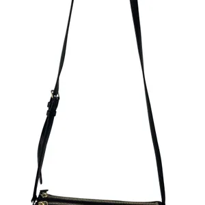 Coach "Crosby" Double Zipper Leather Purse Black Capsule‎ Luxury Old Money Chic thumbnail 5
