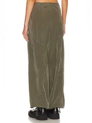 NWT Lovers + Friends Noah Cargo Pants Wide Leg in Olive Green Size XS thumbnail 4