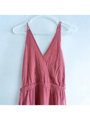 Lulus Rusty Rose Maxi Dress Pink Backless Womens Medium thumbnail 5